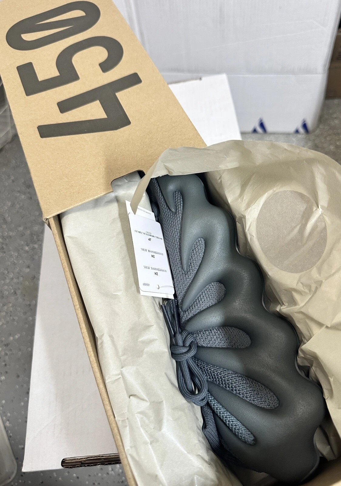 Taglia 10 Adidas Yeezy Boost 450 Stone Teal 100% autentiche spedizione veloce