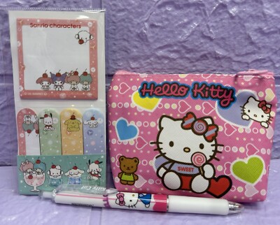 HELLO KITTY Sanrio Gelstift Handtasche Memo Haftnotizen Set Bündel süß Geschenk Sanrio
