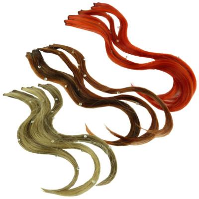 Balmain Color Accents Strass Extensions 3x30cm Haar Styling Clips Farb Auswahl