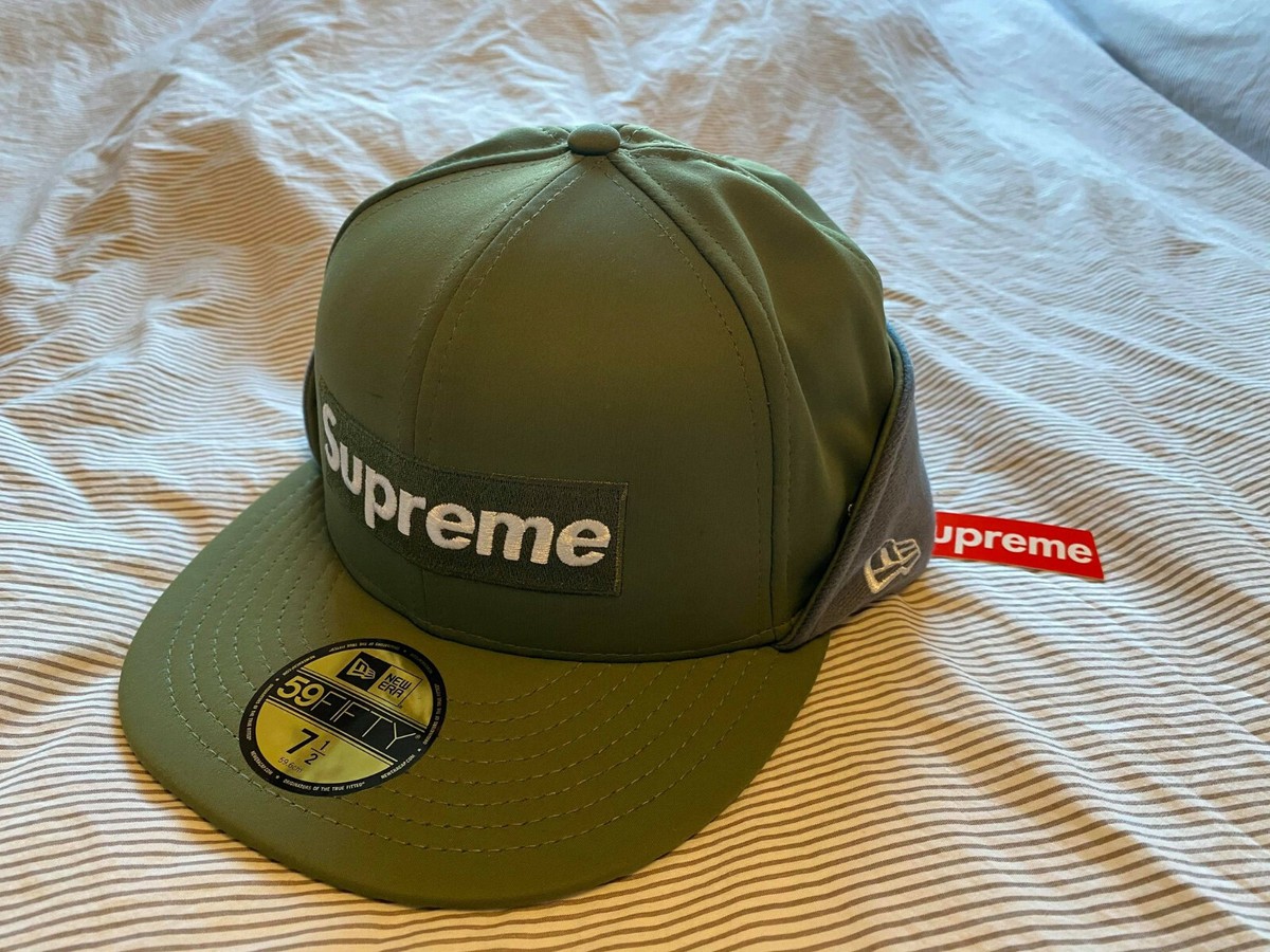 *IN HAND* FW20 Supreme WINDSTOPPER® New Era® GORE® 59FIFTY Earflap Box Logo Hat