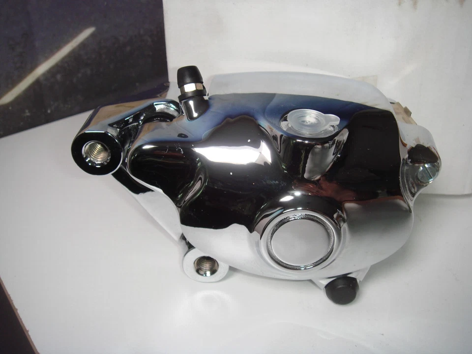 Juego de pinzas de freno delanteras Harley XL cromadas Sportster 2000-2009 V-Twin 23-1668 Z9 Foto 2 de 4