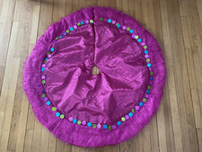 Pink Christmas Tree 47" Skirt Holiday Decor