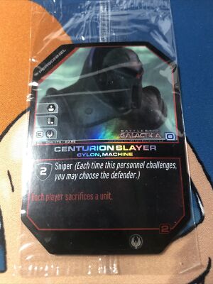 BATTLESTAR GALACTICA Centurion Slayer BSG 108 FOIL Card Sealed Cylon CCG RARE