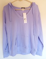 Kersh Essentials Light Purple Long Sleeve V-neck Hooded Shirt Top Sz L Kersh Essentials Light Purple Long Sleeve V-neck Hooded Shirt Top Sz L