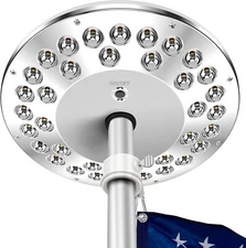Flag Pole Light Solar Powered, Ultra Bright, Waterproof Outdoor auto on/Off