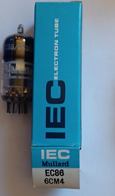 EC86 / 6CM4 NOS vacuum tube IEC Mullard West Germany triode