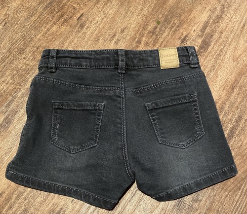 Zara Baby Collection Girl's Jean Shorts Snap Closure Stretch Denim Size 3/4 EUC - Picture 2 of 3
