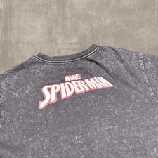 Camiseta gráfica con cubierta de cómic Marvel Spider-Man, gris lavado mineral, talla L para hombre