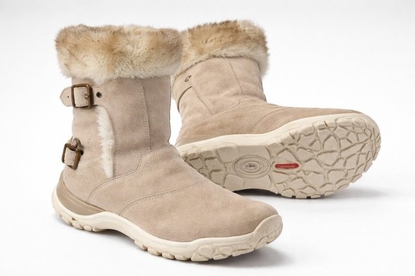Women Salomon Boots Beige Suede 42.5