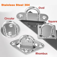 U-shaped Hooks Base Ceiling Fans Yoga Hammocks Rings Fixed Hook Stainless Steel