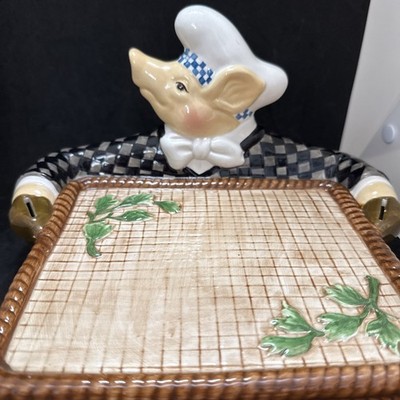Department 56 Jam Bon Trivet Pig Hog Piglet Tray Cheese Plate Kitchen Decor