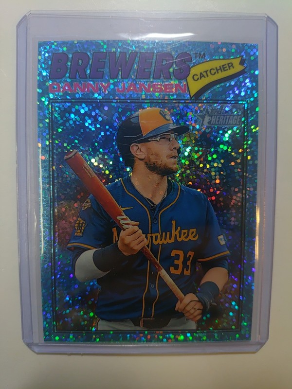 2026 Topps Heritage - Danny Jansen #347 Chrome Silver Sparkle Refractor
