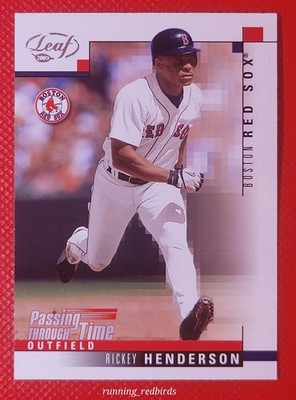 2003 Leaf Passing Through Time Rickey Henderson #25 HOF - 10+ Items Ship FREE!!!