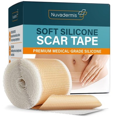 Silicone Scar Sheets for Surgical Scars - 120'' x 1.5'' Roll - Medical Grade Si...