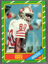 1986 Topps Set-Break #161 Jerry Rice NR-MINT *JAYSACE*