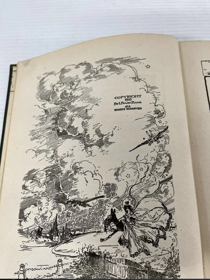 Emerald City of Oz 1910 by L Frank Baum Reilly & Lee Co Antique Books Dorothy - Image 3 of 4