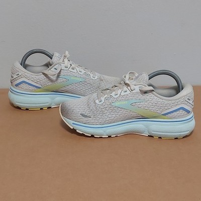 Brooks Ghost 15 Womens Running Shoes 1203801B130 Beige   Green Sneakers SIZE 7.5