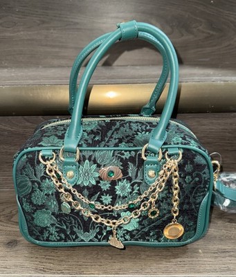 Her Universe Wicked Oz Green Floral Brocade Purse With Crossbody Strap NEW