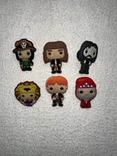 Lot Of 6 Harry Potter Croc Shoe Charms Accessories Ron Hermione Luna Dumbledore