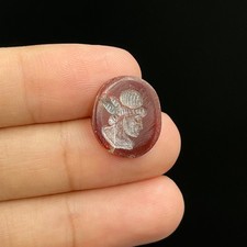 Ancient Roman King Intaglio Agate Cabochon - Circa 1st Century AD