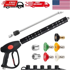 Universal M22 Pressure Washer Spray Gun with Extended 40 Inch Wand & Accessories