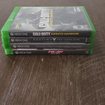 Xbox One 4-Game Lot: COD Infinite Warfare Destiny MX Vs ATV Elder Scrolls Tested