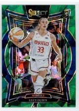2025 Panini Select WNBA Concourse Green Ice Prizm Lucy Olsen #40 Rookie RC 1jb0
