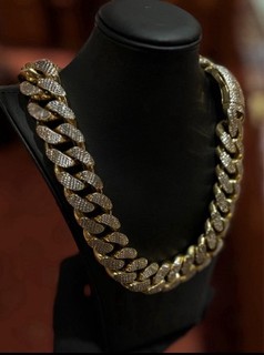 10k REAL Gold Men Royal Monaco Link Chain 22MM Gold THICK 10kt 84GRAMS