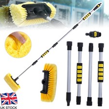 155cm Water Fed Car Vehicle Wash Brush Extending Cleaning Telescopic Handle Pole