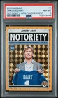 2025 Panini Mosaic - Notoriety Jaxson Dart #11 Orange Fluorescent Mosaic PSA 8