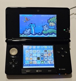 Nintendo 3DS Pure Black Japanese Console - Pok&eacute;mon Bank + Region Free + Extras