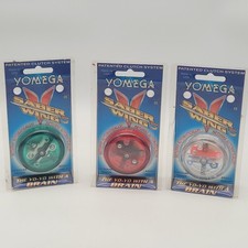 3 Pack Yomega Saber Wing Yo-Yo Black Red Clear 1997 Made In USA, Vintage New
