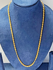 CHAIN 24ctGold Filled/Singapore/DESIGN 0.5X55CM/10Grams/HIGH-QUALITY/UK/S