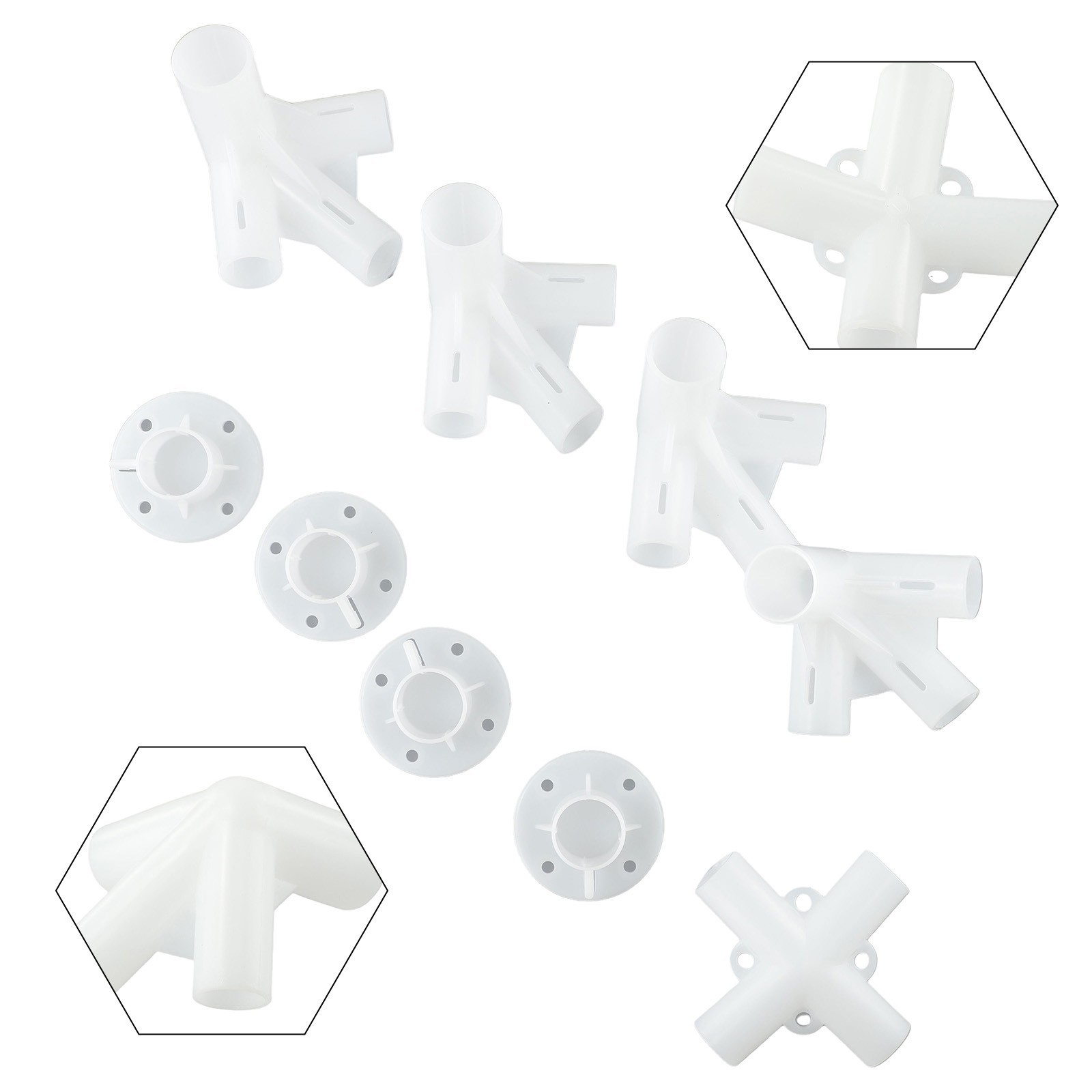 9X Spare Part Feet Corner Center Connector Accessories For Gazebo Awning Tent UK