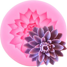 Flower Silicone Molds Chrysanthemum Daisy Flower Fondant Mold for Cake Decoratin