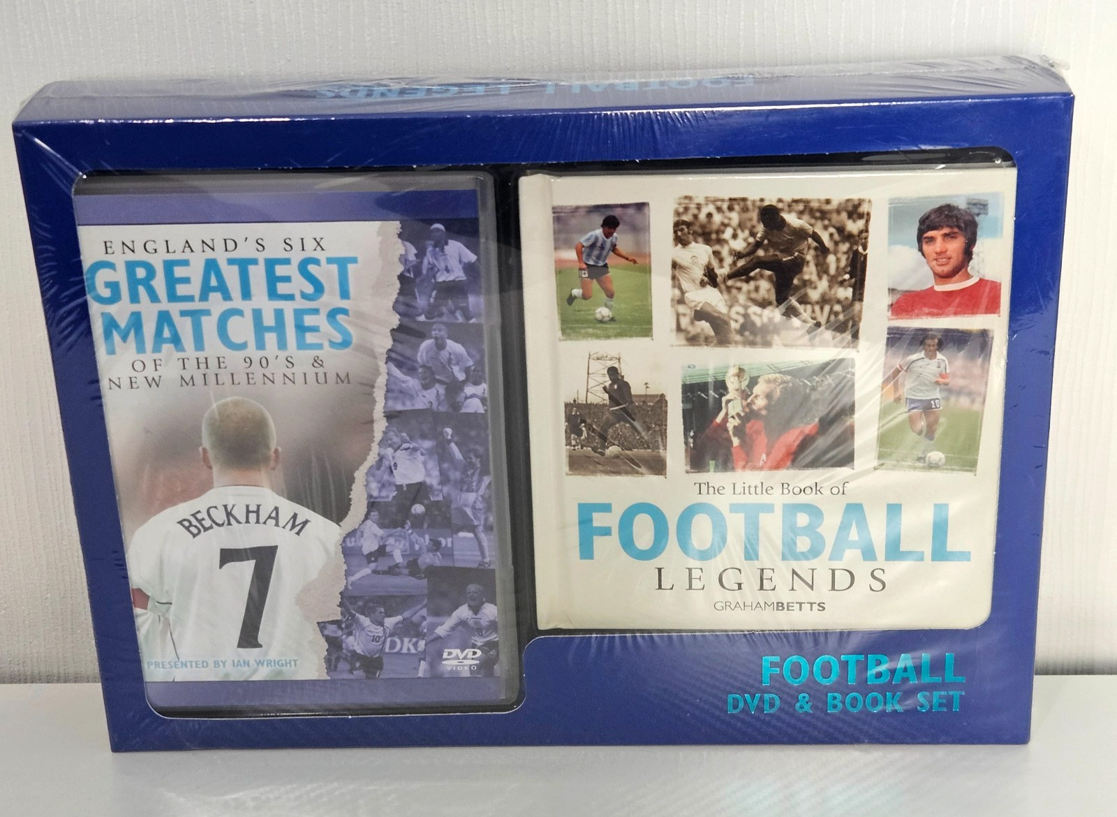 England Football Greatest Matches DVD & Legends Book Set New Sealed Gift