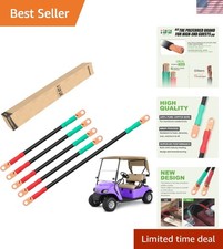 4 Gauge Golf Cart Battery Cables - Perfect for EZGO 1994-Up, Pure Copper