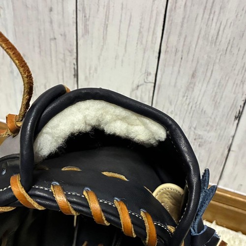 Slugger srebrne czarne rękawice baseballowe prawdziwe profesjonalne - Zdjęcie 5 z 10