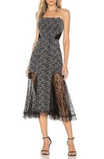 Alexis Ornella Midi Dress in corded leaf lace Size Small