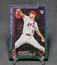 Garrett Mcdaniels Sandglitter Foil Rookie RC 2025 Topps Update Card #US17 Angels