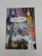 Padme Amidala - Original Art on Natalie Portman Book Page - Ashley Marsh 2023