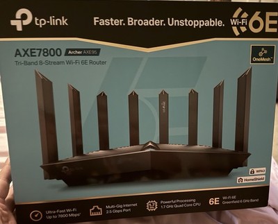 TP-Link Archer AXE7800 AXE95 Tri-Band Wi-Fi 6E Router 7800Mbps Gaming VPN