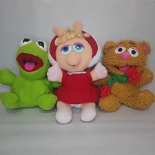 Vintage 1987 McDonald's Muppet Babies Jim Henson Baby Christmas Plush - SET of 3