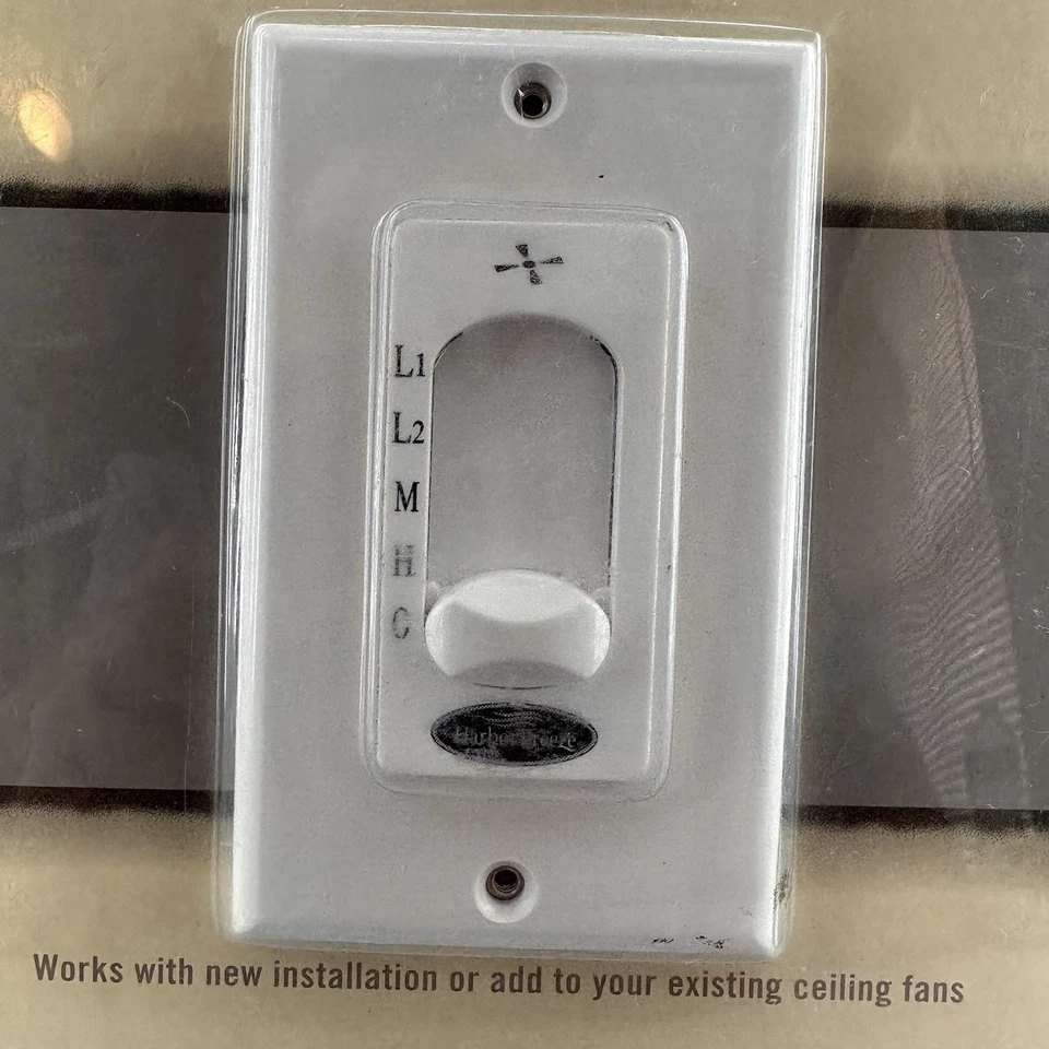 Interruptor de control de ventilador de techo Harbor Breeze de 4 velocidades 130624 modelo WM-6WWL Foto 3 de 4