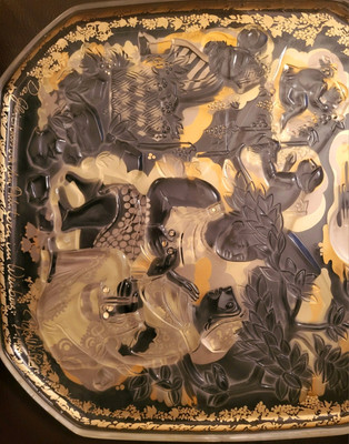 Rosenthal RELIEF-TELLER, Glas, Björn Wiinblad, 1984