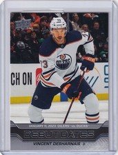 2023-24 Upper Deck Series 1 Debut Date #DD-9 Vincent Desharnais Edmonton Oilers
