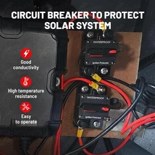 250A Circuit Breaker Fuse Holder 12V- 24V DC Manual Reset Switch for Boat Tro...