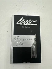Legere Bb Clarinet European Cut Signature Reed 3, New