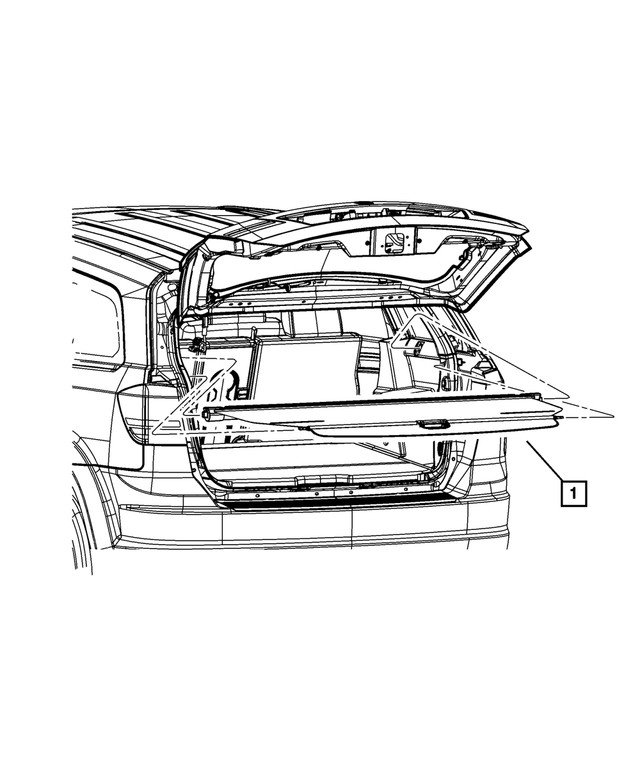 Genuine Mopar Cargo Compartment Cover 1GN29XDVAA