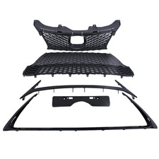 For 2014-2017 Lexus CT200H F Sport Front Upper Lower Grille Black Trim Molding